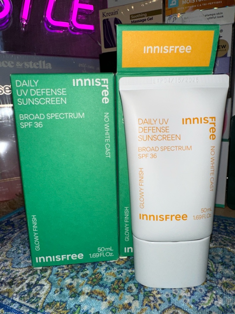 Innisfree Daily UV Defense Sunscreen SPF 36 - 2PK EXP 4/15/2026